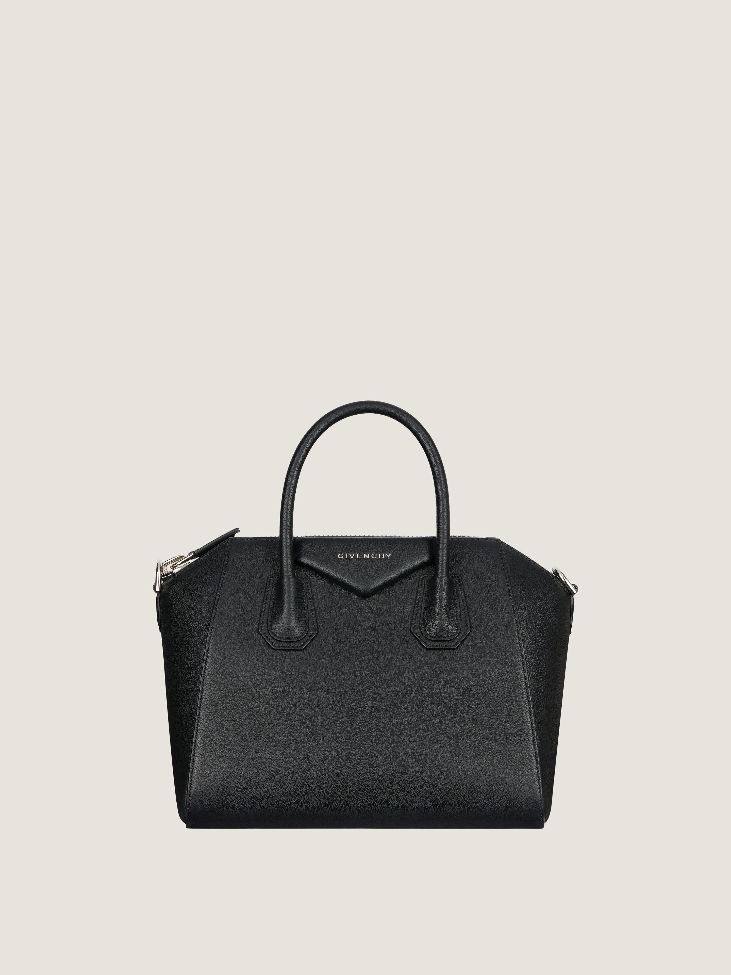 Small Antigona bag in grained leather